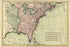 24"x36" Gallery Poster, map of north america 1762 pre united states