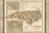 24"x36" Gallery Poster, map of north carolina 1844