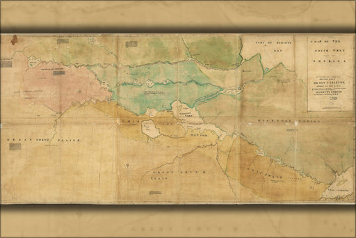 24"x36" Gallery Poster, map of ontario canada 1776