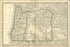 24"x36" Gallery Poster, map of oregon 1881