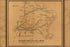 24"x36" Gallery Poster, map of railroads north and east of Boston 1850