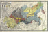 24"x36" Gallery Poster, map of russia 1870 in russian
