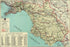 24"x36" Gallery Poster, map of salerno italy 1966