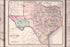 24"x36" Gallery Poster, map of texas 1870