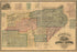 24"x36" Gallery Poster, map of the County of Tehama, California 1878