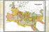 24"x36" Gallery Poster, map of the Roman Empire at its largest extent, with provinces, in 150 AD