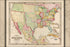 24"x36" Gallery Poster, map of the United States and Mexico 1847