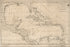 24"x36" Gallery Poster, map of the West Indies cuba 1783