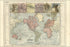 24"x36" Gallery Poster, map of the World on Mercator Projection 1899