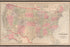 24"x36" Gallery Poster, map of the united states of america 1890