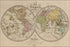 24"x36" Gallery Poster, map of the world 1844