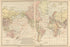24"x36" Gallery Poster, map of the world 1913