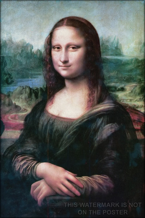 24"x36" Gallery Poster, mona lisa restored