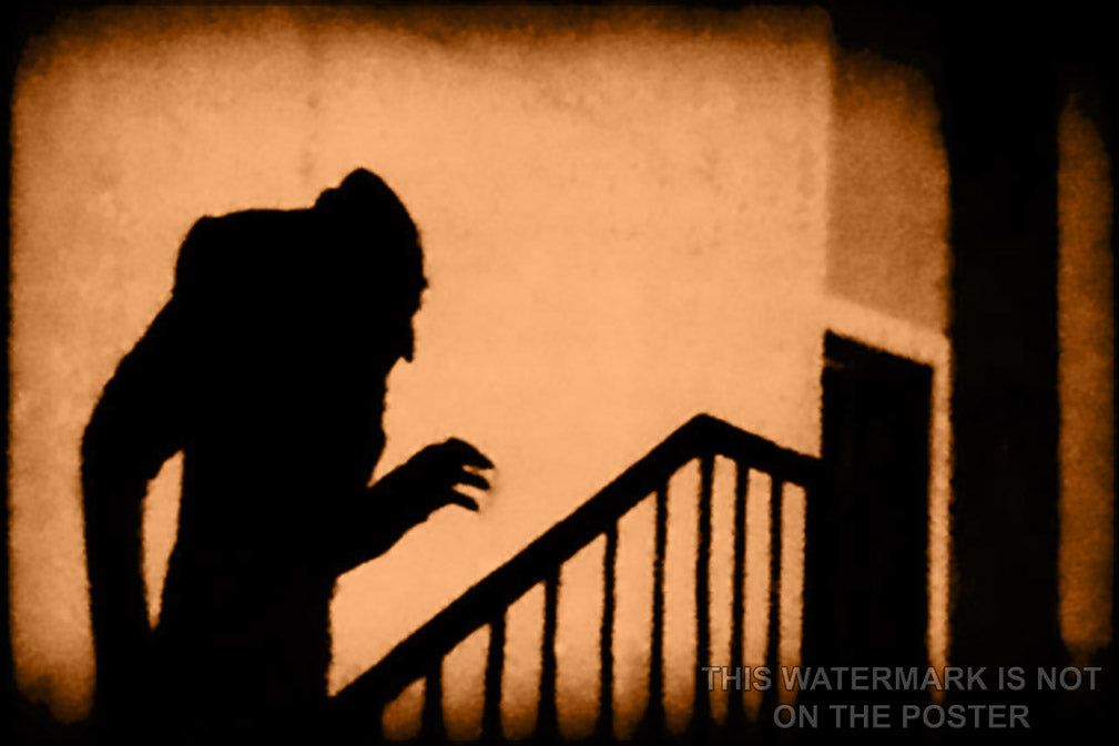 24"x36" Gallery Poster, nosferatu p2 Shadow of Count Orlok, in the film Nosferatu