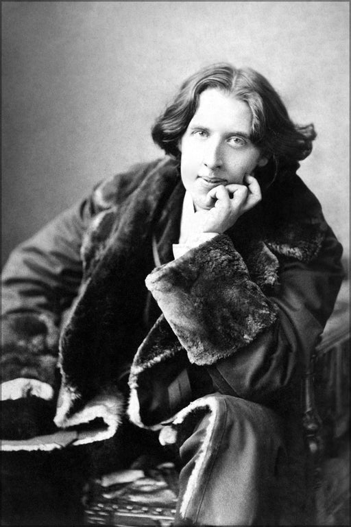 24"x36" Gallery Poster, oscar wilde in his favorite coat, new york 1882