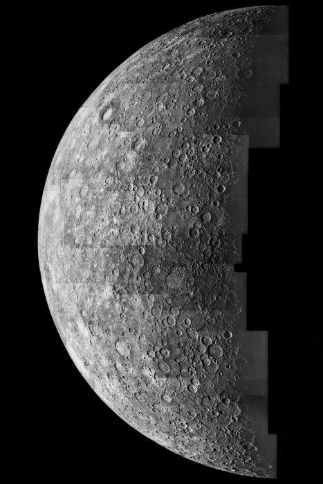 24"x36" Gallery Poster, planet Mercury from Mariner 10