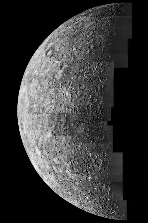 24"x36" Gallery Poster, planet Mercury from Mariner 10