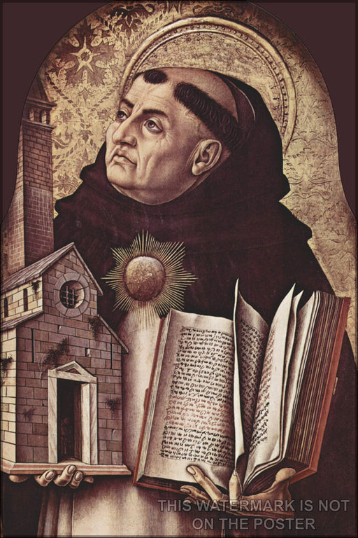 24"x36" Gallery Poster, saint thomas aquinas by Carlo Crivelli