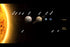 24"x36" Gallery Poster, solar system with planets & dwarf planets drawn to scale
