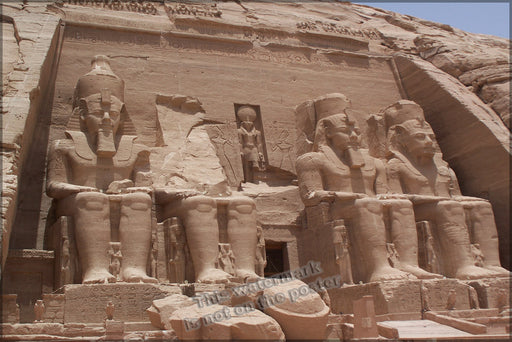 24"x36" Gallery Poster, temple of ramses ii Abu Simbel temples, temple of ramses II