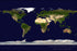 24"x36" Gallery Poster, world satellite map image